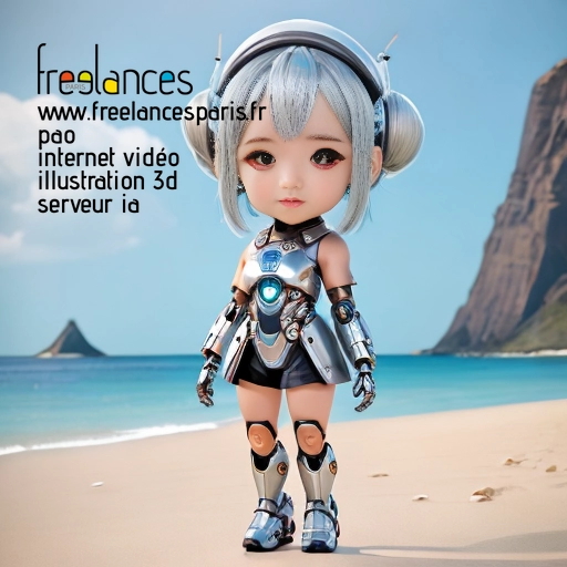 Pao mise en page internet vidéo illustration 3d serveur IA générative AI freelance paris studio de création magazines QUCDXCH0